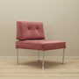 Vintage armchair velvet metal pink 1960s 8