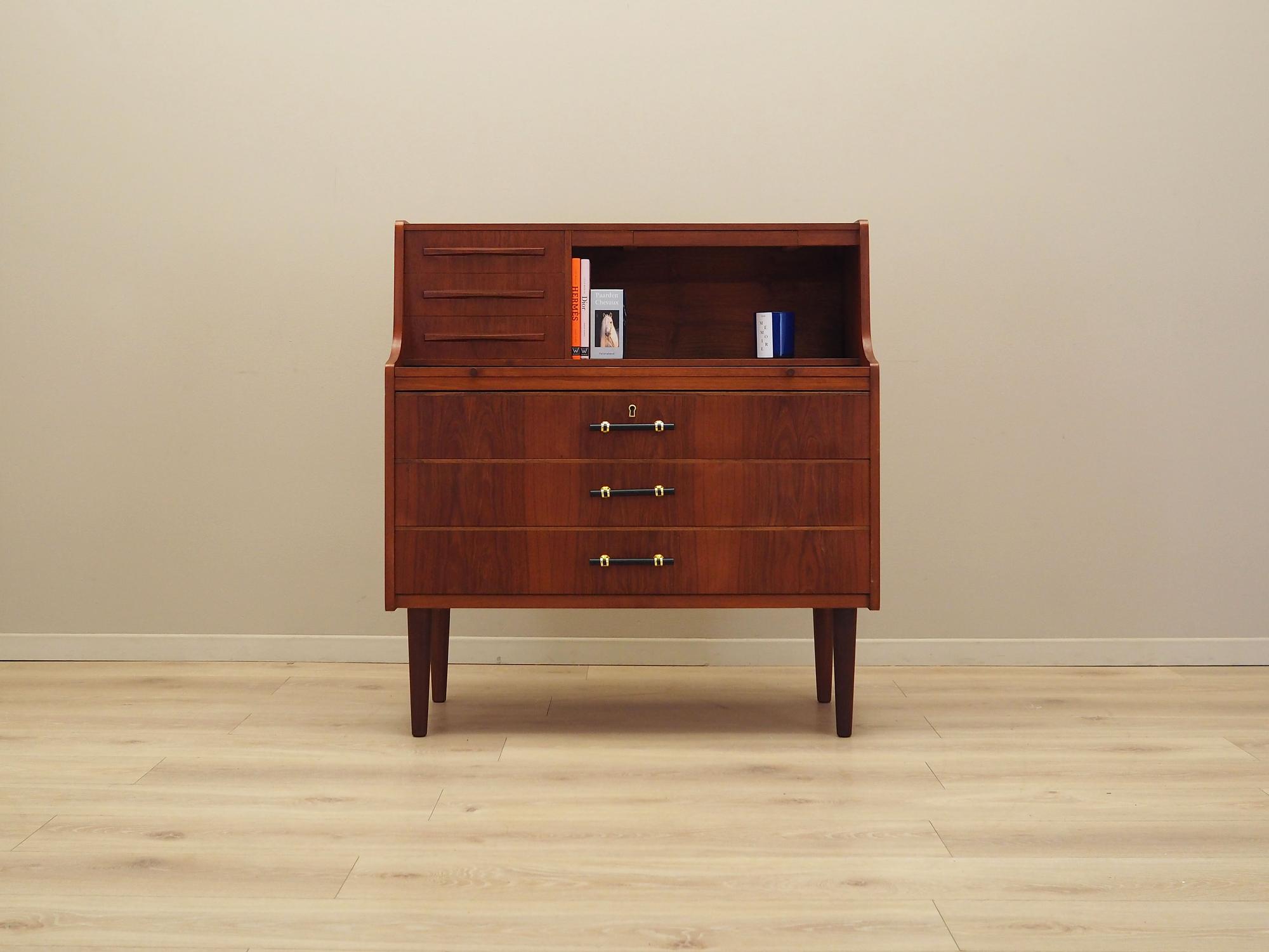 Secretary Teak Wood 1970s 1