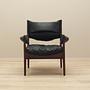 Modus Armchair Wood Leather Black 1960s 2