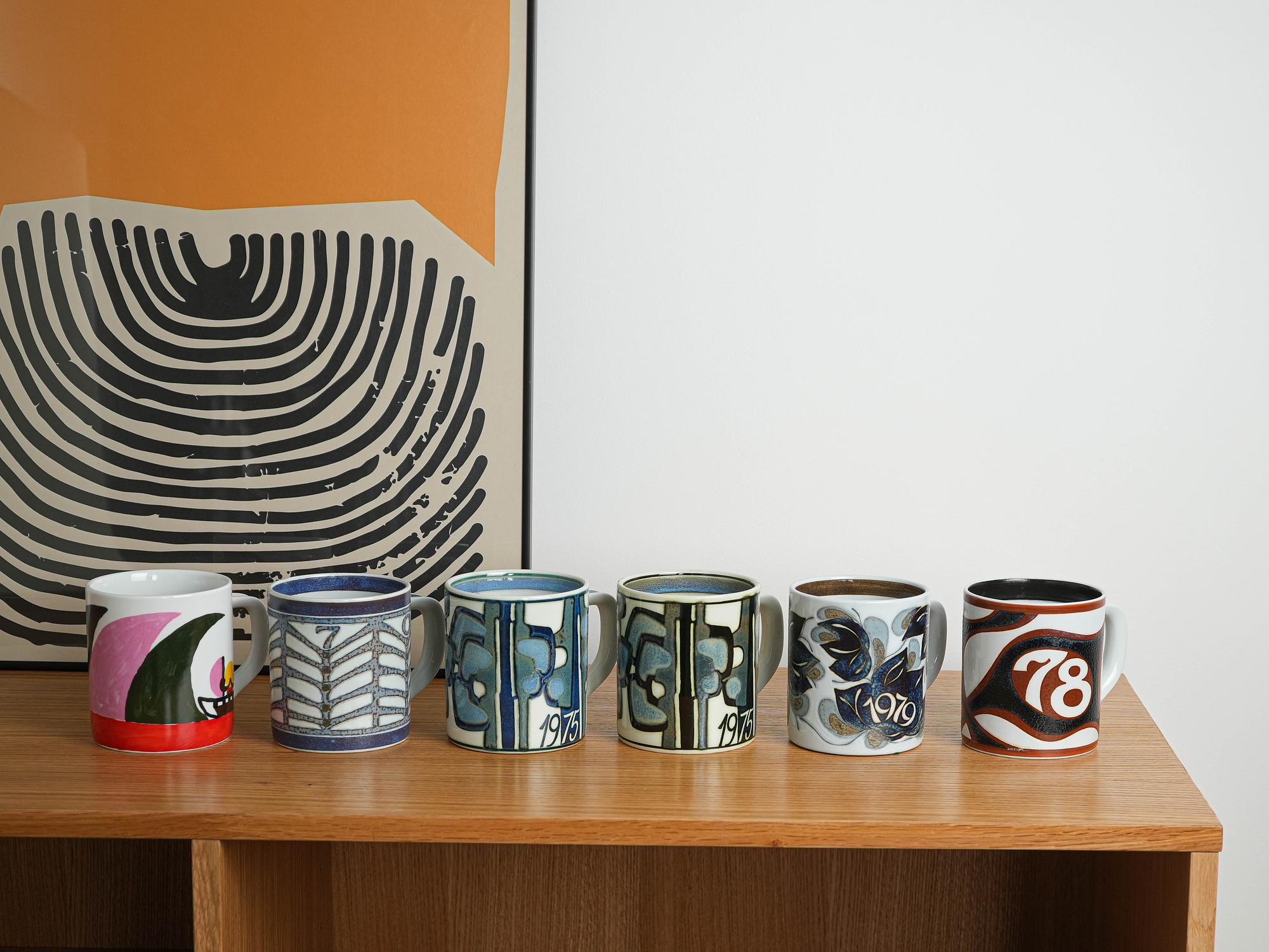 Ceramic cup 1970s Bodil Buch Royal Copenhagen 6