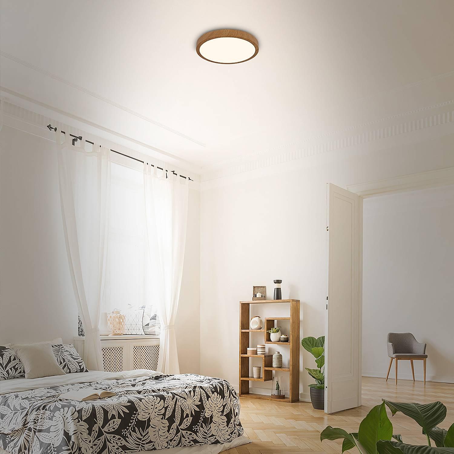 LED-Deckenleuchte Runa Braun 3