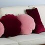 Kissen Samt Rot 1