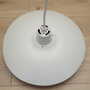 Vintage Pendant Lamp Metal White 1960s 5