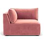 Daphne 1-Sitzer Eckmodul Links Lux Vintage Rosa 0