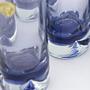 6x Vintage Trinkglas Kristall Lila 1960er Jahre 4