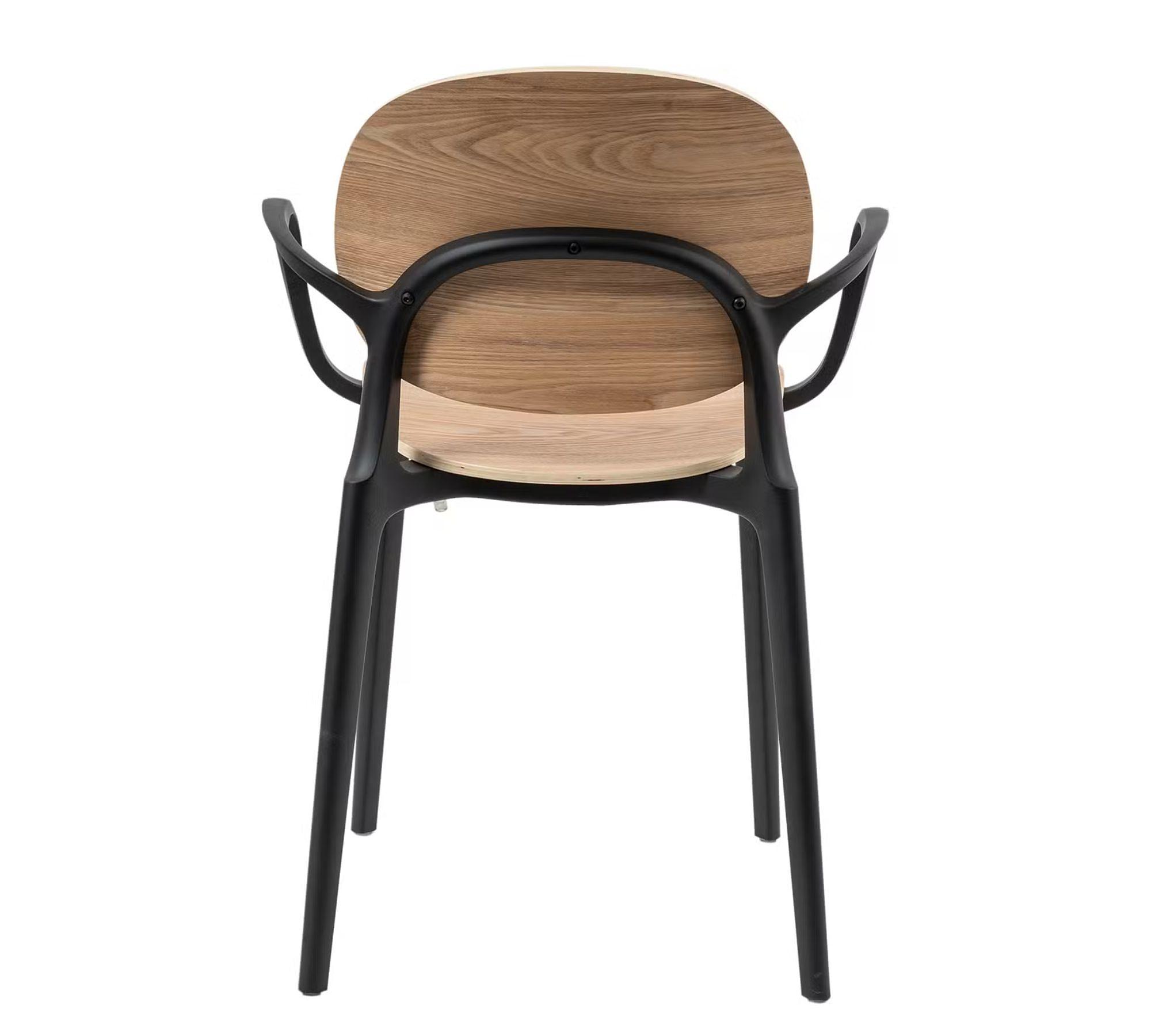 2x Armchair Plastic Brown 9