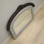 Vintage Mirror Oak Wood Brown 1960s 6