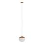 1-Light Menty Type B Pendant Light Opal Glass Iron 2