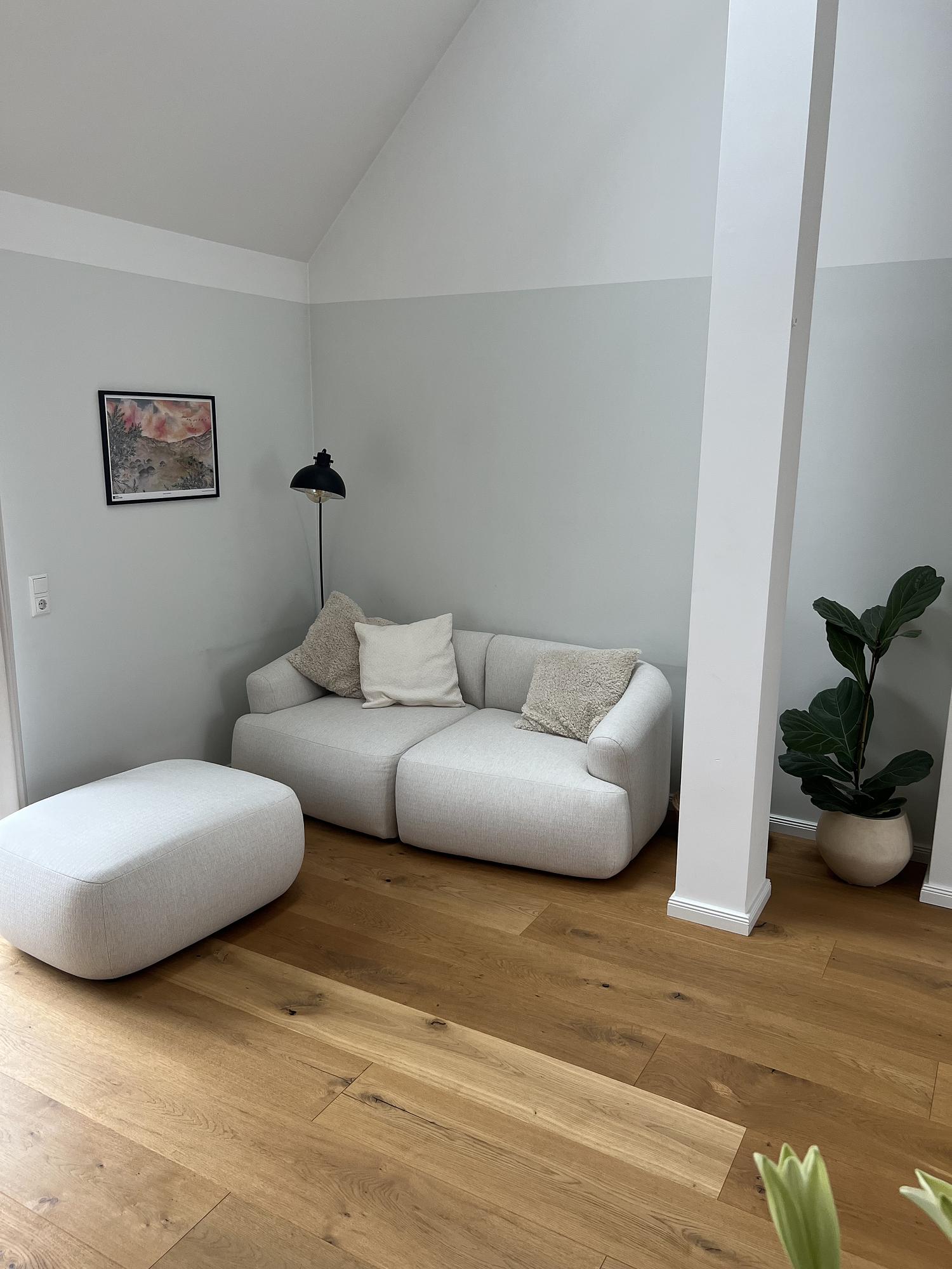 Sofia Sofa 2-Sitzer inkl. Hocker Beige 0