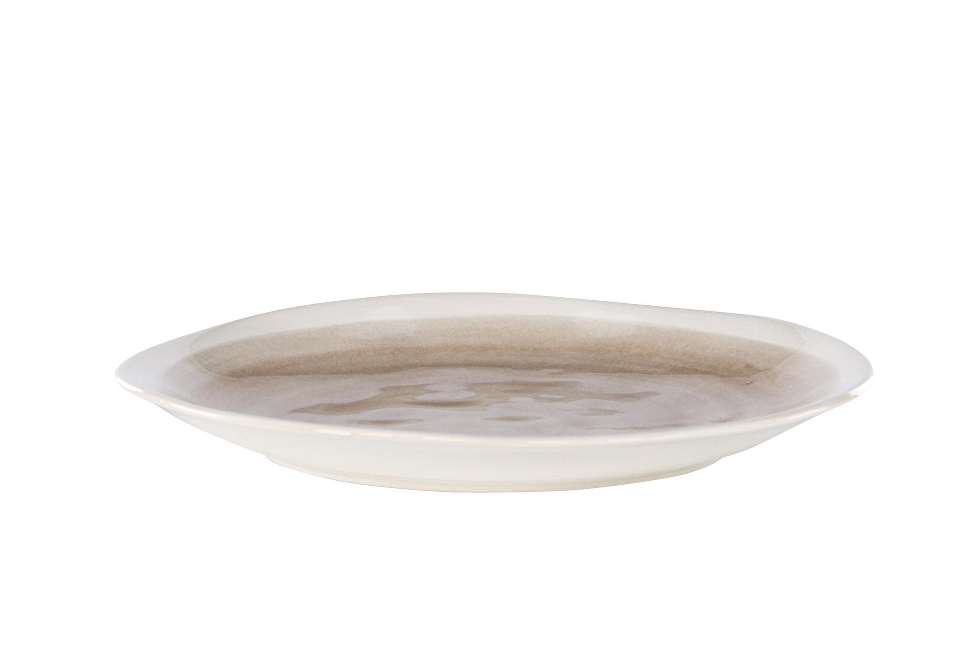 2x Jubiläums-Teller-Set Beige 28x3cm 7