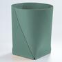 Papierkorb XL 100% Recyceltes Leder Eukalyptus 0