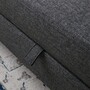 Schlafsofa 3-Sitzer Textil Anthrazit 3