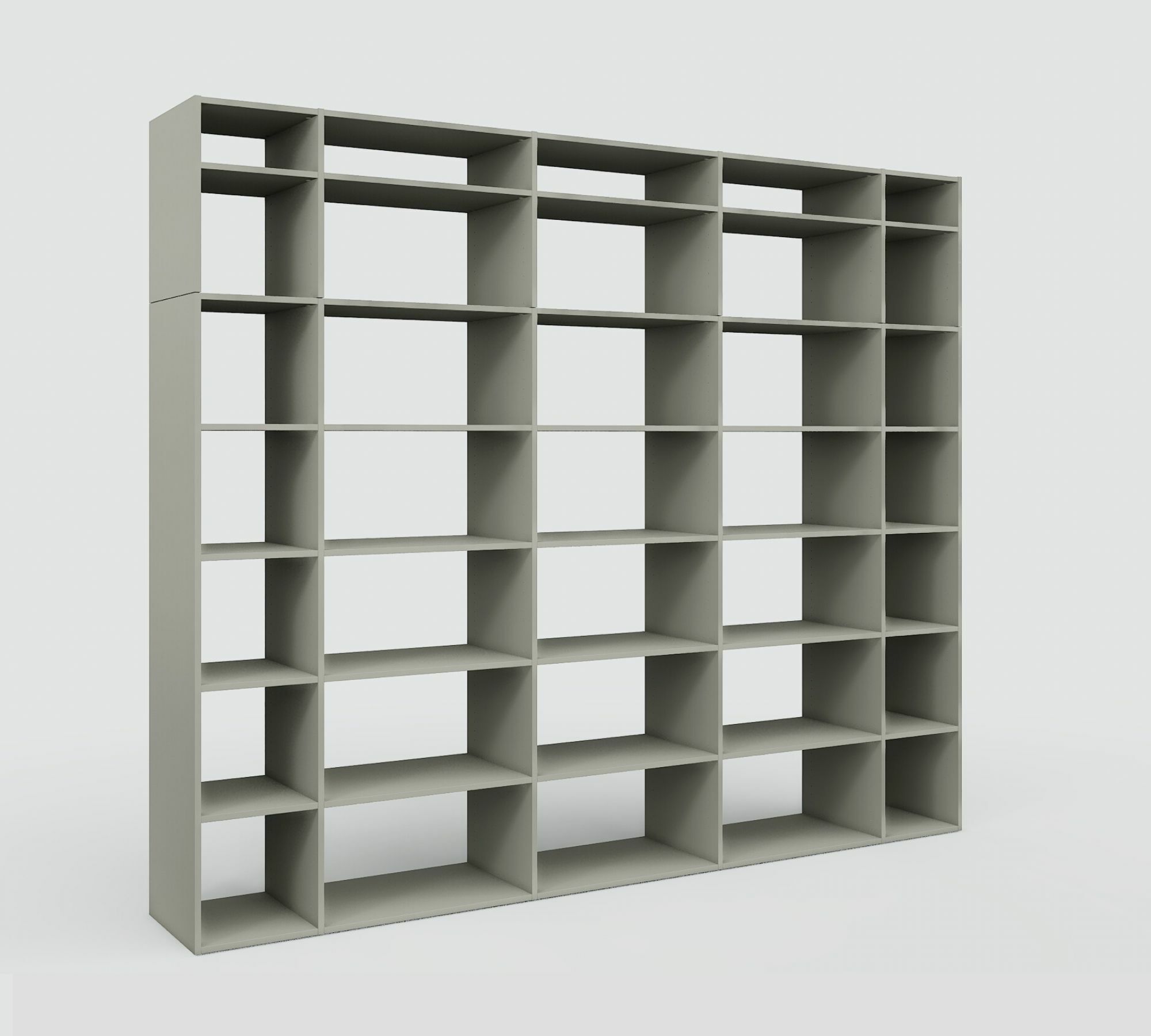 Gryd Bücherregal Holz Grau 2