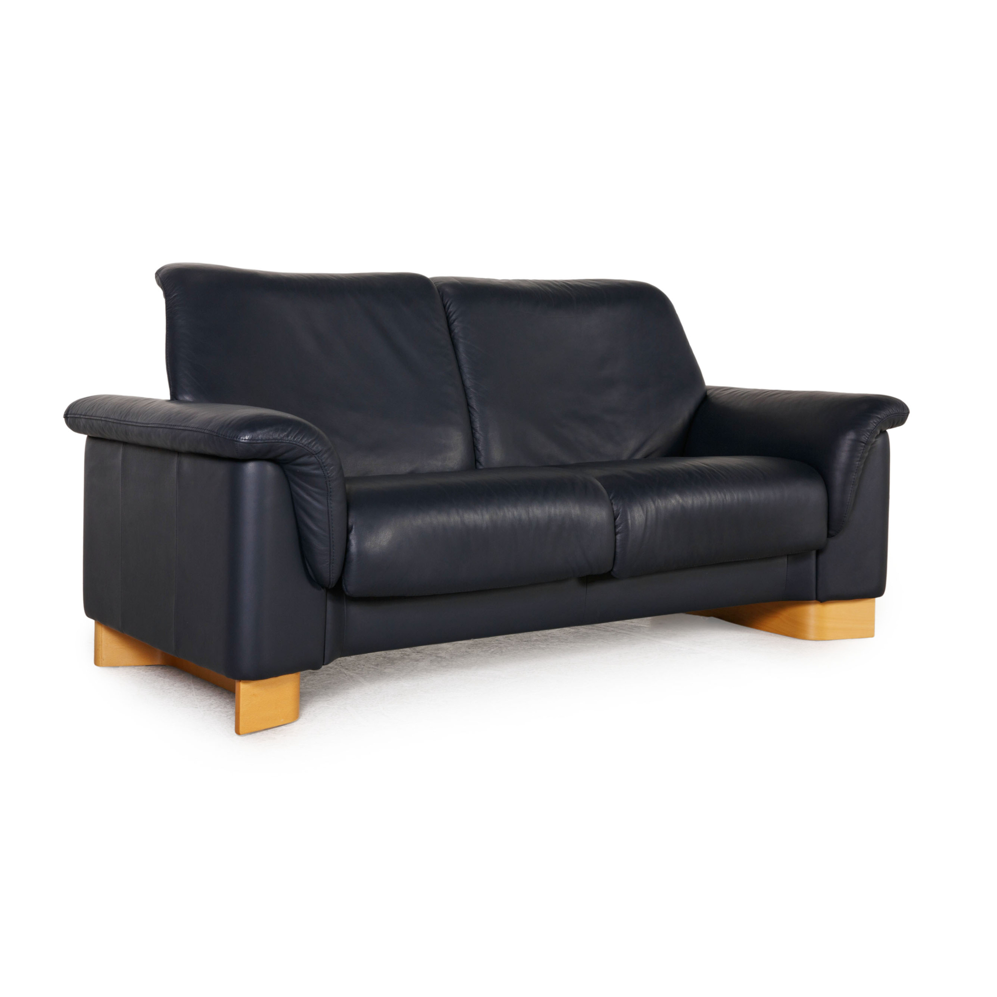 Paradise Sofa 2-Sitzer Leder Dunkelblau 8