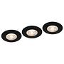 Kulana II LED recessed light set of 3 3-lamp Nylon Black 0