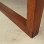Vintage chair teak wood textile beige 1970s 12