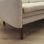 Sofa Textil Creme 1970er Jahre 10