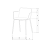 Foppe Gartenstuhl Metall Hellgrau 8