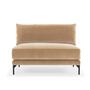 Vincent 1-Sitzer Sofamodul Velour Matt Beige 1