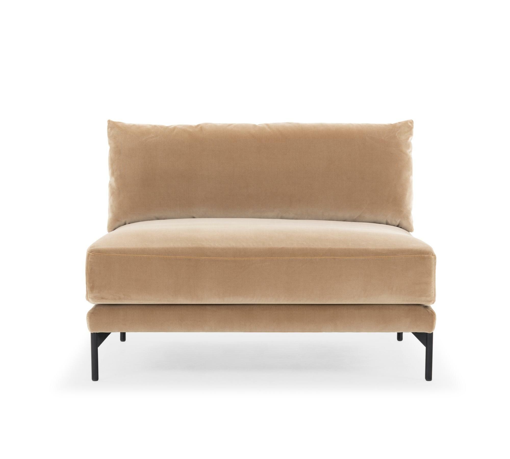 Vincent 1-Sitzer Sofamodul Velour Matt Beige 1