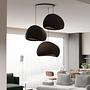 3-Flammig Wabi Sabi Claylights Pendelleuchte Schwarz 3