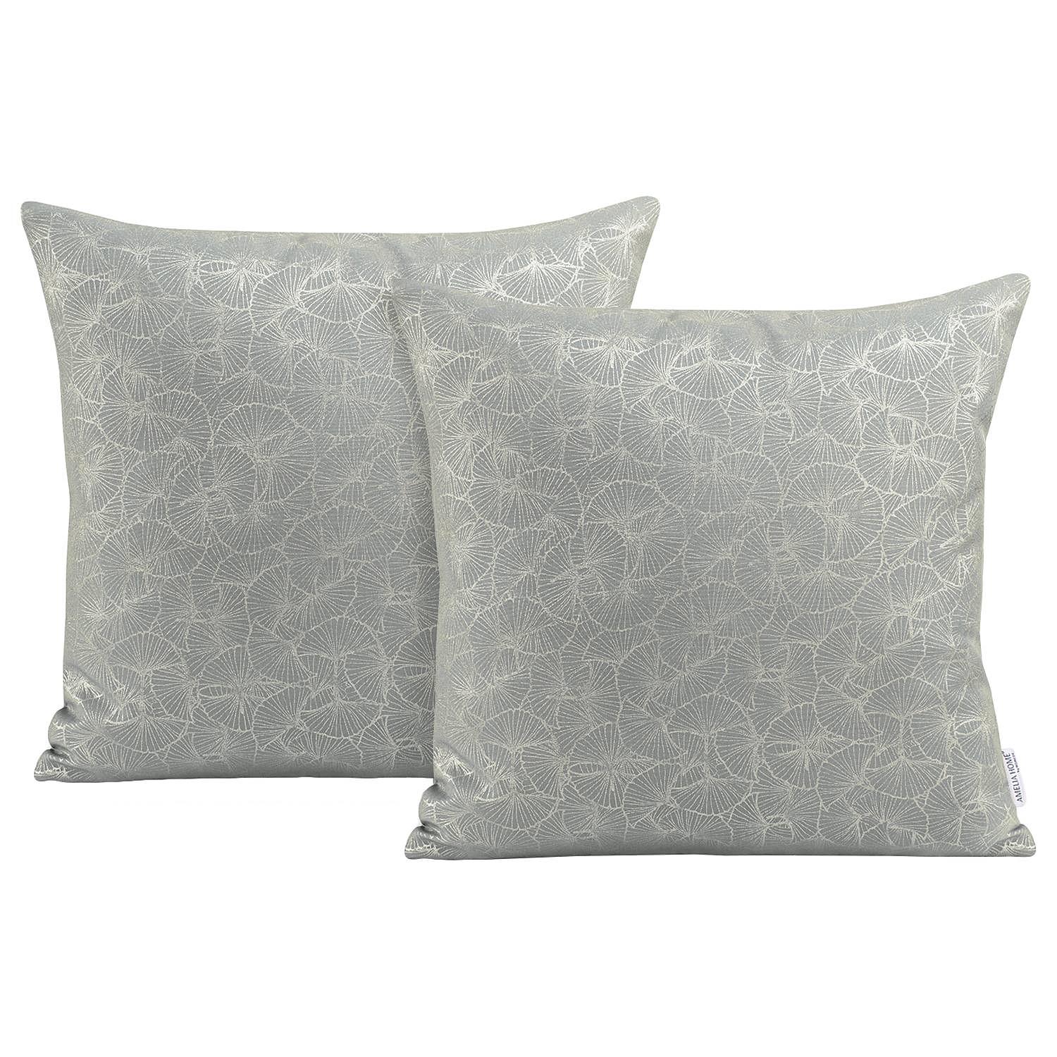 2x Kissenbezug Rinko Silber 45 x 45 cm 0