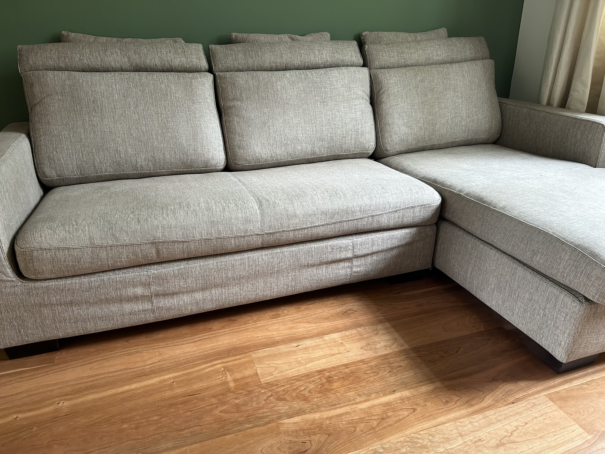 Gatsby Sofa Récamiere Rechts Baumwolle Holz Braun 8