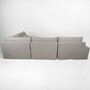 Trent Ecksofa Baumwolle-Leinenstoff Creme 3