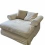 Sofa 1-Sitzer Baumwolle Beige 1