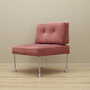 Vintage armchair velvet metal pink 1960s 3