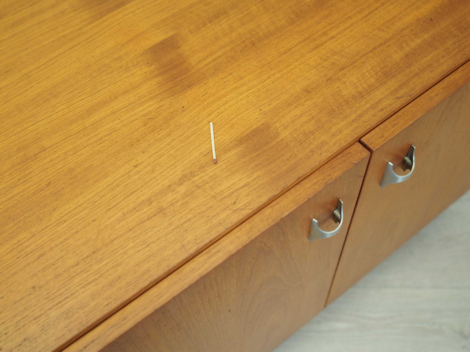 Vintage Schrank Teakholz Braun 1970er Jahre 7