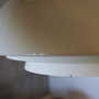 Vintage pendant lamp metal white 1970s 7