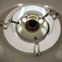 Vintage pendant lamp metal white 1970s 7