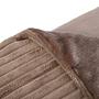Plaid Cord Decke Webstoff Braun 2