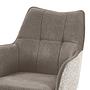 2x Sugra Armchair Set Swivel Gray Beige 4