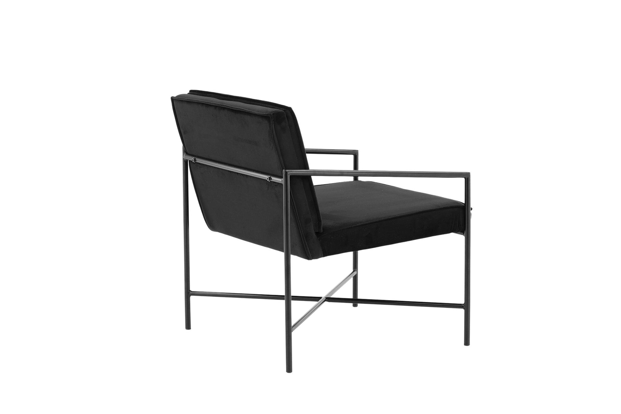 Rakel Armchair Velvet Black 8
