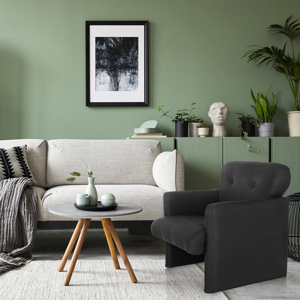 CARIPITO Poltrona lounge tessuto nero 1