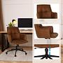 SOLAO LIFE  Office Chair Swivel Fabric Brown 2