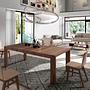 Dining table Walnut wood Brown 2