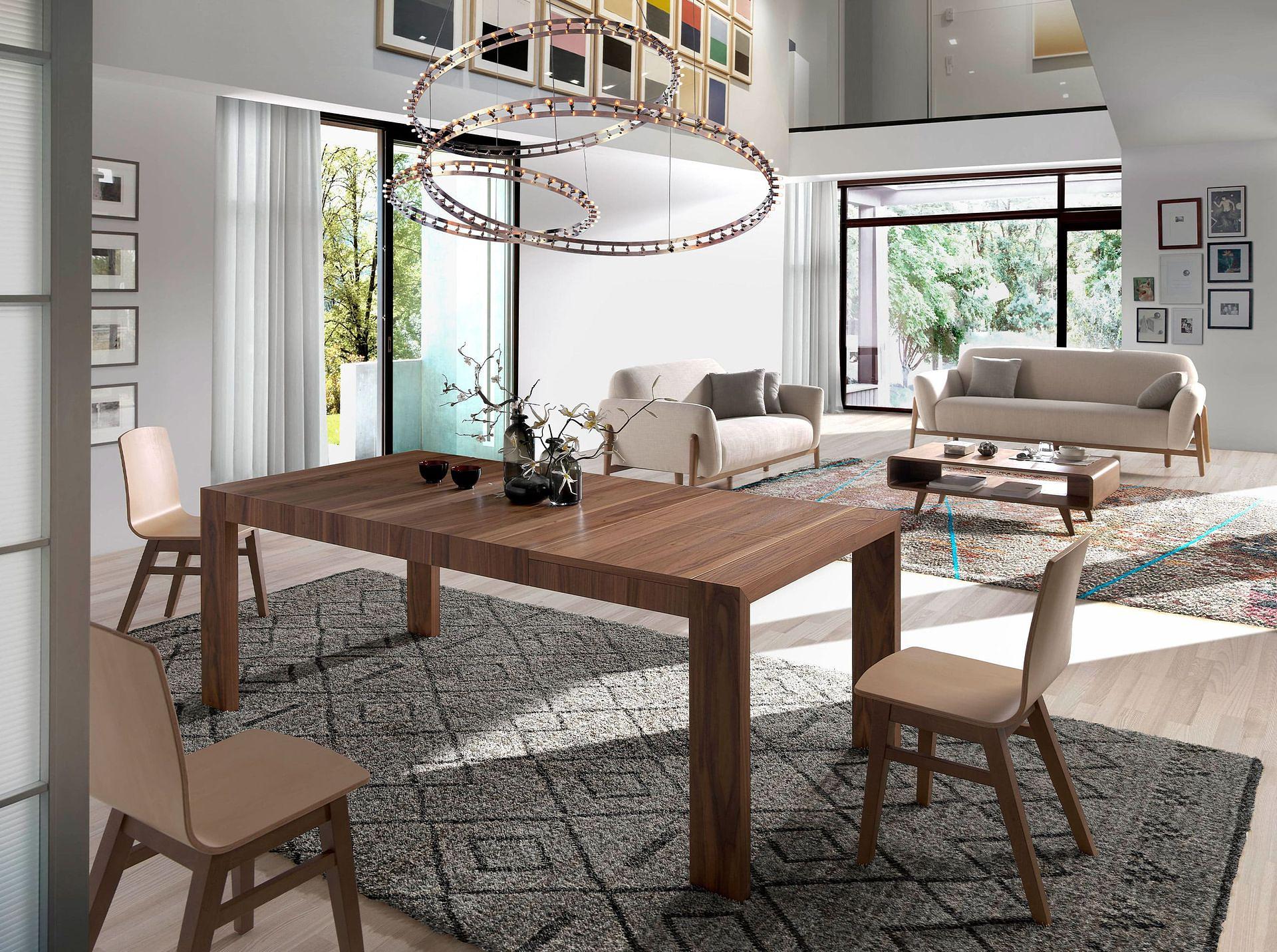 Dining table Walnut wood Brown 2