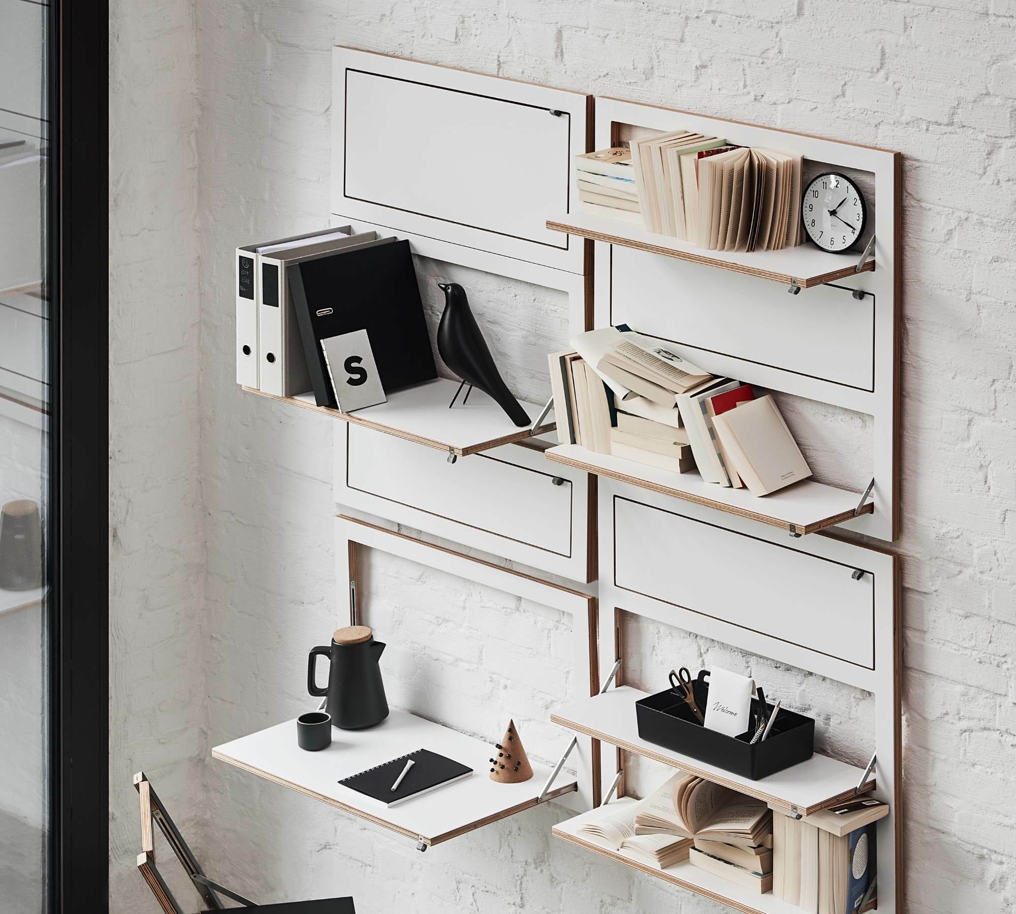 Fläpps Sekretär 80x80-2 Weiß 7