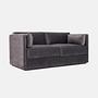 HAGA Sofa 2-Sitzer Grau 2
