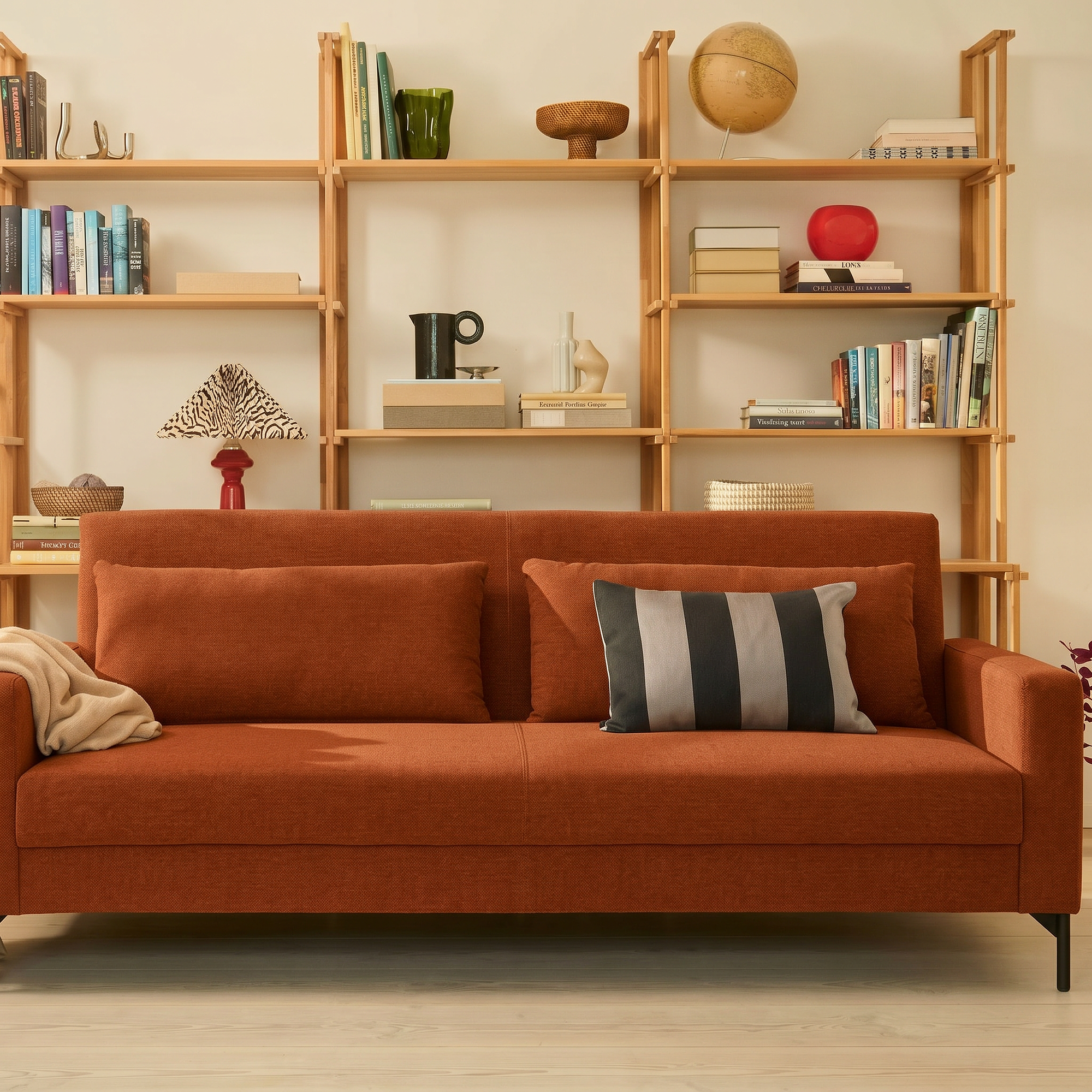Anton Sofa Bed Moss Rust 4