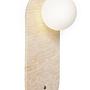 Tor Wandleuchte Travertin Creme 5