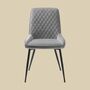 2x Dining chair Grey 1