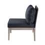 Loungesessel Holz Metall Grau 2