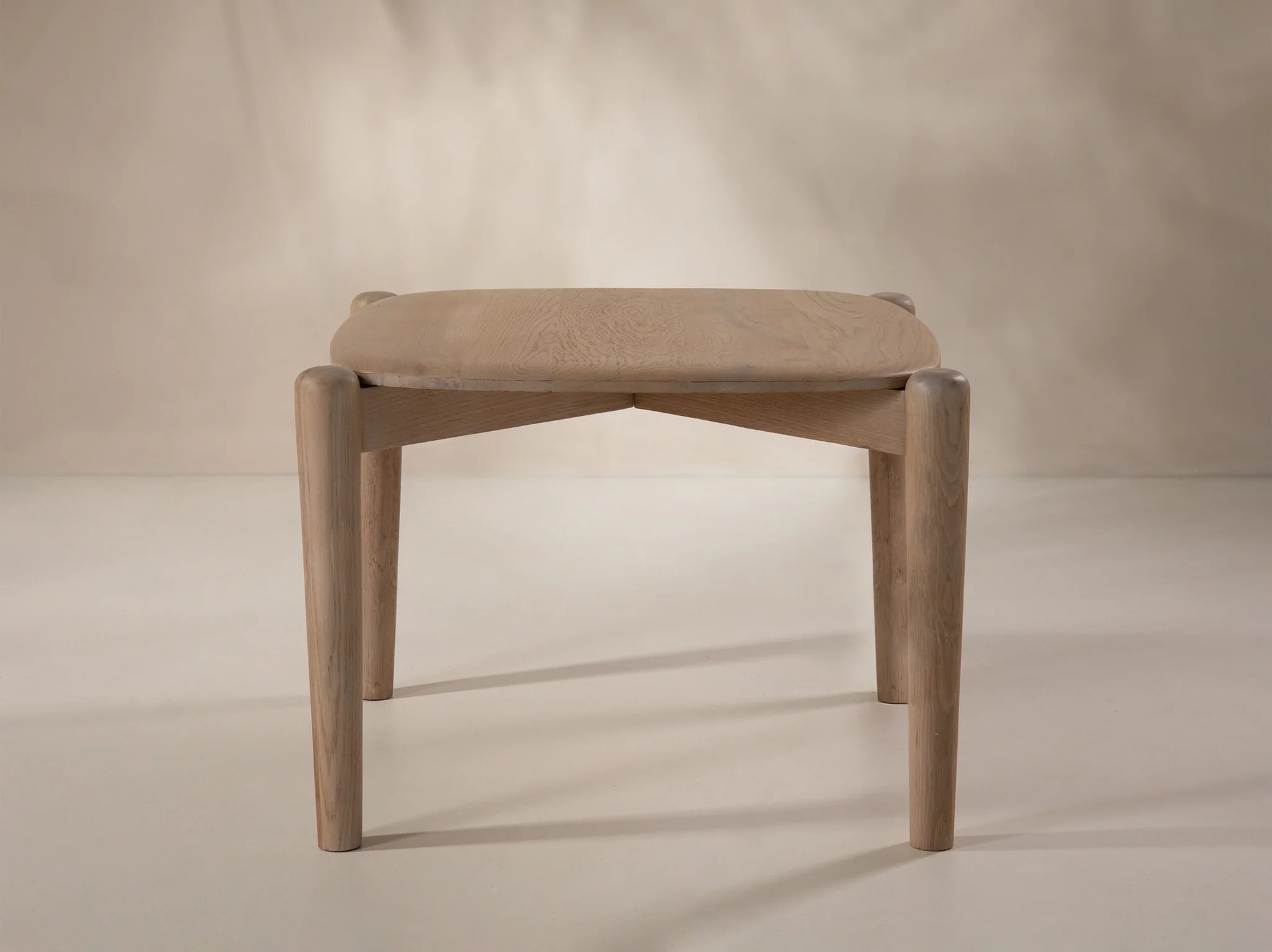 Aires Coffee Table Wood Natural 60x60x45 cm 2