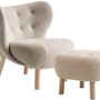 Little Petra Vb1 Sessel & Atd1 Pouf Beige 0