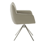 Remona Armlehnstuhl Drehbar Leder Creme 2