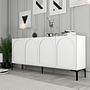 Lyon 79 Console Wood Veneer White Black 3